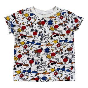 H&M allover print Snoopy Tee (9-12 months)